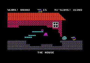 Monty On The Run (UK) (1986) (Trainer) screen shot game playing